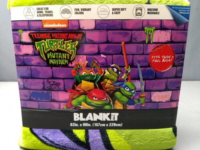 Bundle of 2: Teenage Mutant Ninja Turtles Kids Twin Blanket, 62 x 90 ...