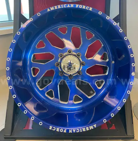 American Force Truck Blue Rim 24&#x22; X 14&#x22;