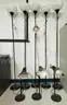 5 tall lights and 3 short lights
