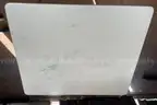 Small metal desk with white top