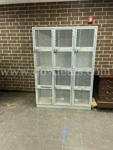 Lot of 9 Metal Locker Sections