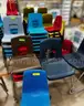 Lot of Seventy (70) classroom chairs