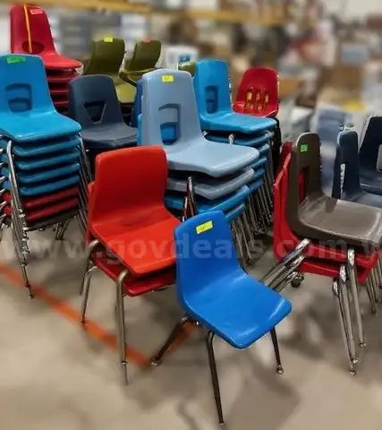 Lot of Seventy (70) classroom chairs