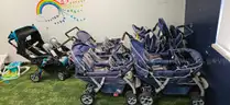LOT of 6 (Six) Quad Baby Strollers
