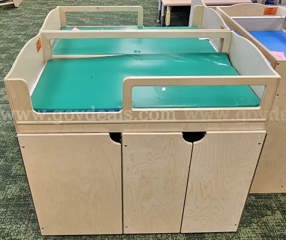 LOT of 2 (two) 3-Door Lakeshore Infant Changer &#x26; Storage Centers