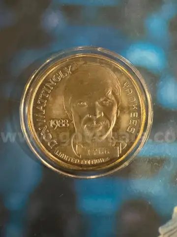 Stamped .999 fine silver 1 oz Silver coin Don Mattingly Collectable FREE SHIPPING