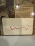 Hank Greenberg Original Signed Autograph  Card Detroit Tigers