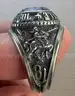10 k White Gold class ring 16.3 grams