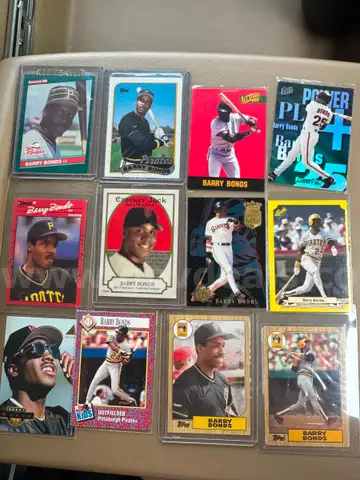 Vintage Barry Bonds 12 Baseball cards