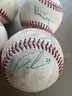 Lot of 4 Vintage signed autographed Baseballs