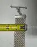 Sterling Silver 925 Wide Mesh Chainmail Choker Necklace Toggle Clasp