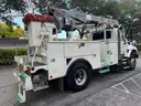 2012 International 730 47 ft, Over-Center Utility Bucket Truck with single man bucket,