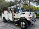 2012 International 730 47 ft, Over-Center Utility Bucket Truck with single man bucket,