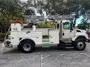 2012 International 730 47 ft, Over-Center Utility Bucket Truck with single man bucket,