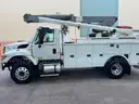 2012 International 730 47 ft, Over-Center Utility Bucket Truck with single man bucket,