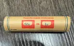 Vintage Coin Roll unopened 1963 penny and VDB penny Showing On End FREE SHIPPING
