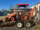 Kubota B26 TRACTOR LOADER BACKHOE 4x4 with trailer