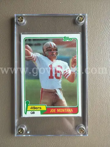 1981 Topps Football Joe Montana Rookie Card #216 FREE SHIPPING !!