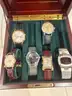 Lot of 6 Vintage Wristwatches – Bulova, Benrus, Gruen, Compu Chron, collectible