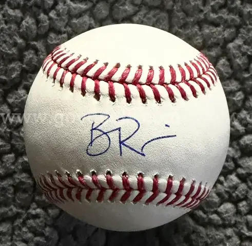 Ben Rice Signed Autographed Baseball with COA NY Yankees