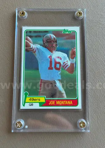 1981 Topps Football Joe Montana Rookie Card #216 FREE SHIPPING !!