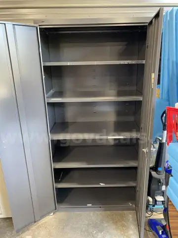 2 Dark Gray Cabinets