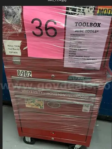 Toolbox with some Tools - Lot # 36