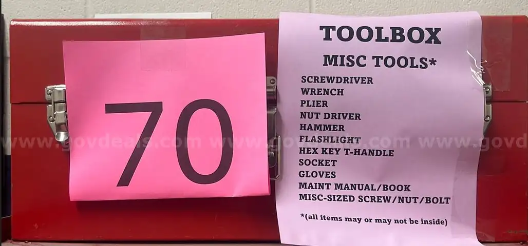 Toolbox with some Tools - Lot # 70