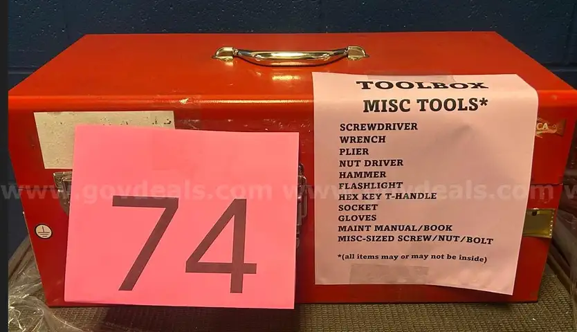 Toolbox with some Tools - Lot # 74