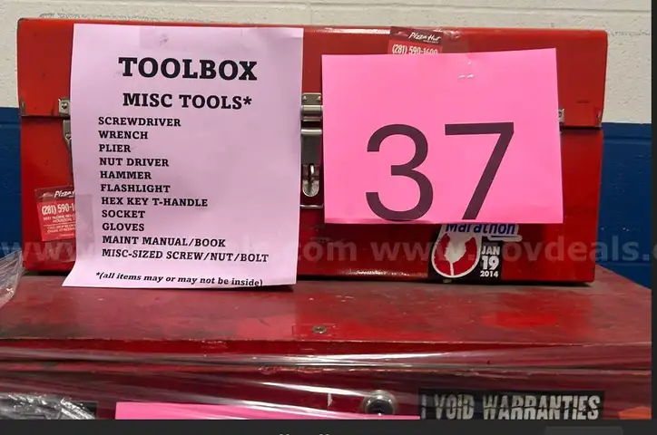 Toolbox with some Tools - Lot # 37