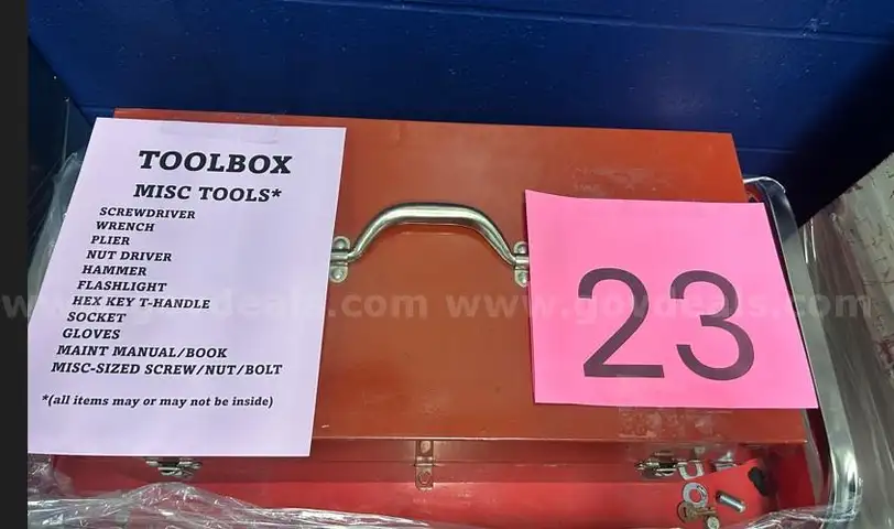Toolbox with some Tools - Lot # 23