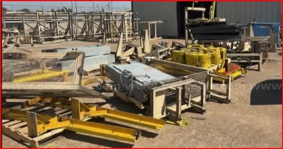 Metal Heavy-Duty Steel Conveyors and Hardware estimated weight in 8 thousand lbs.
