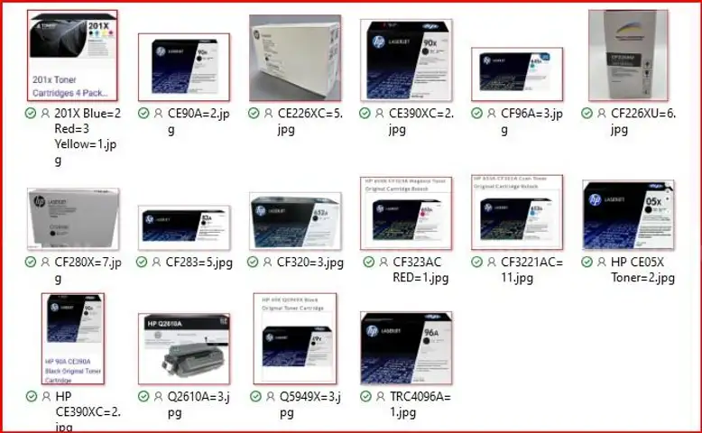 HP Printer Toner/Cartridges - Approximately &#x3E;50 cartridges boxed and New