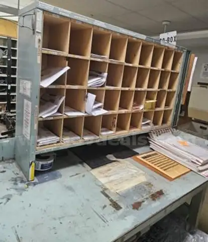 Sorting Cabinet with Table, Triner Scale, Table and Stool - Elkmont, AL