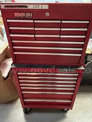 Stack-On/Proto Toolbox Chest combo lot #1