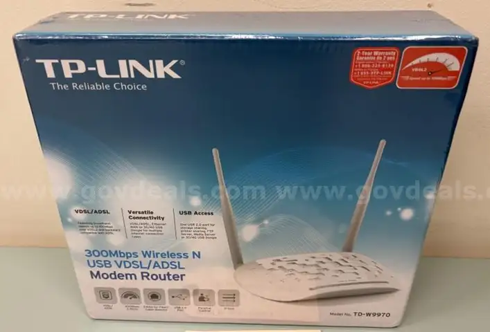 TP-Link Wireless N WiFi Router / Modem USB 300 Mbps VDSL / ADSL New in Package