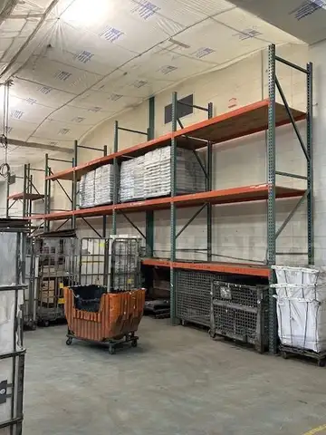 Lot of 6 Metal Shelving Units,  EACH UNIT IS 16 FEET TALL &#x26; 8 FEET WIDE!