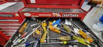 Toolboxes (4) - Tools included (Various) - (Lot #42)