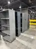 LOT OF 30 Dark Grey Metal Shelving Units Various Sizes
