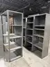 LOT OF 30 Dark Grey Metal Shelving Units Various Sizes