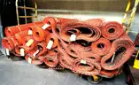 Lot of approx 25 Outdoor Plastic Safety Fencing Rolls