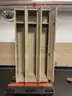 Set of Three (3) Brown Metal Lockers