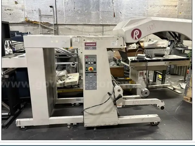 Lot of 6 Lasermax Roll System U5 Unwinders