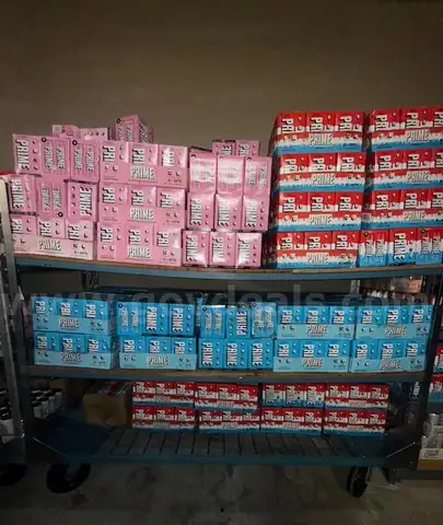 HUGE LOT, 600 - 4 packs of 12oz Prime Energy Drinks
