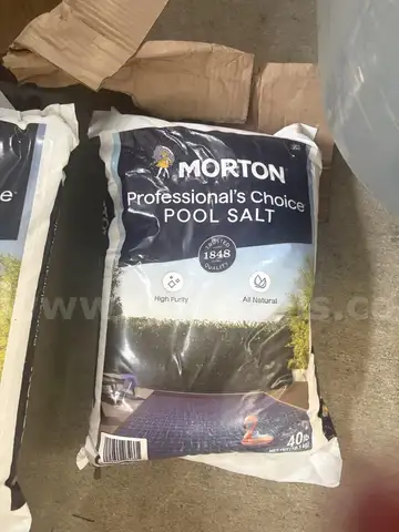 LOT of 10 Bags of MORTON Pool Salt - NEW