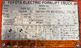 TOYOTA FORKLIFT - working when removed from service