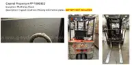 LOT OF 5 Toyota FORKLIFTS AND 1 Toyota TOW TRACTOR - BATTERIES NOT INCLUDED - working when taken out of service