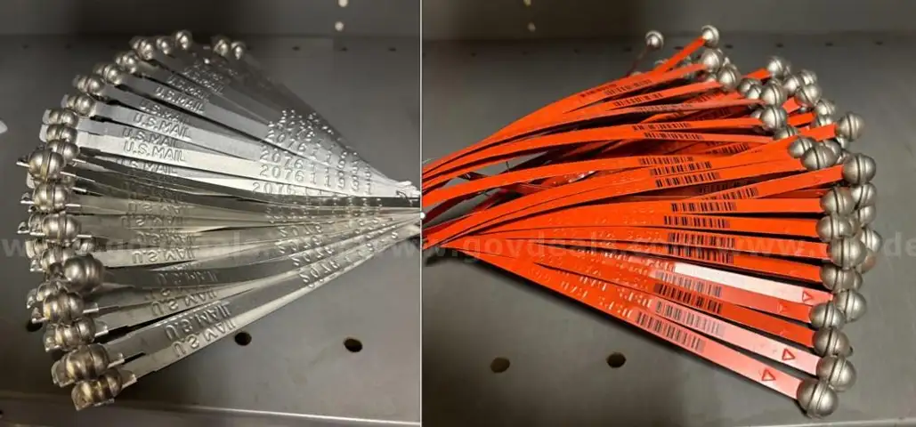 Aluminum flat metal truck and cargo seals - approx 21,000 pcs