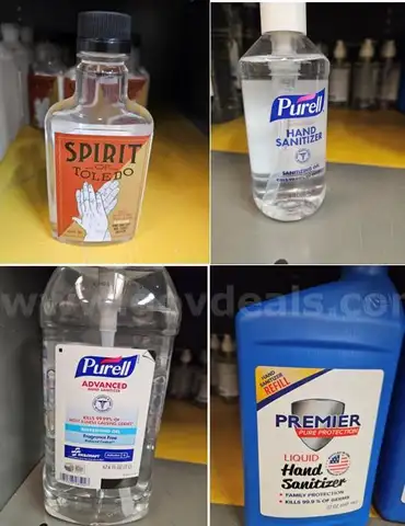 4,788 fl oz / ~37.41 gallons of Hand Sanitizers / total 189 bottles