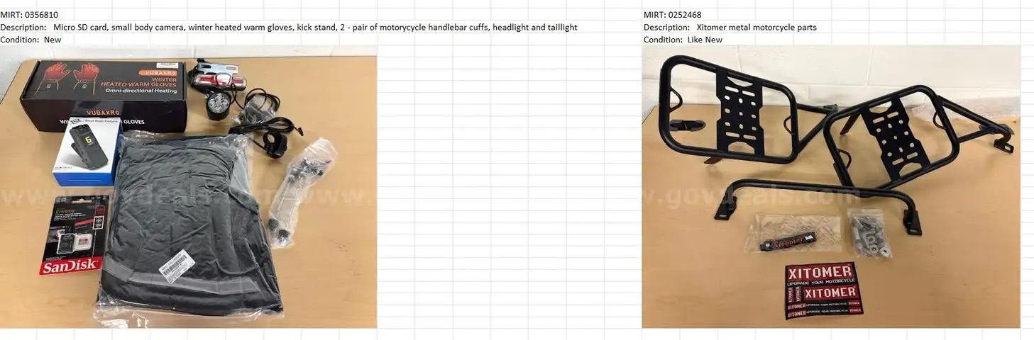 MISCELLAEOUS MOTORCYCLE  EQUIPMENT